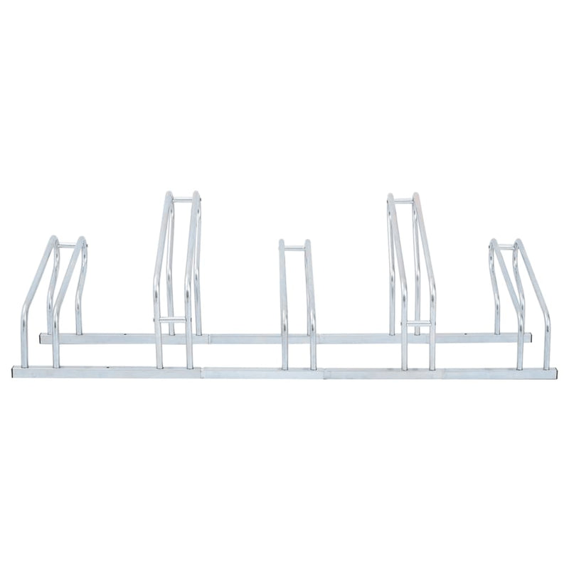 vidaXL Bicycle Stand for 5 Bikes Floor Freestanding Galvanised Steel