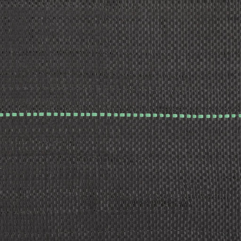 vidaXL Weed Membrane Black 2x100 m PP