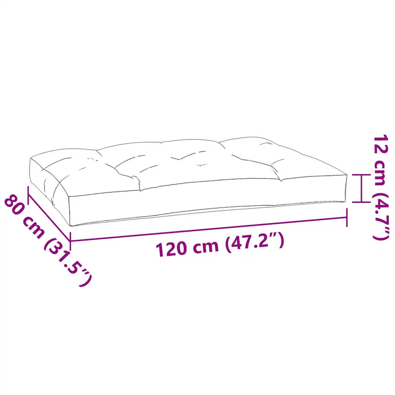 Pallet Cushions 3 pcs Grey Fabric