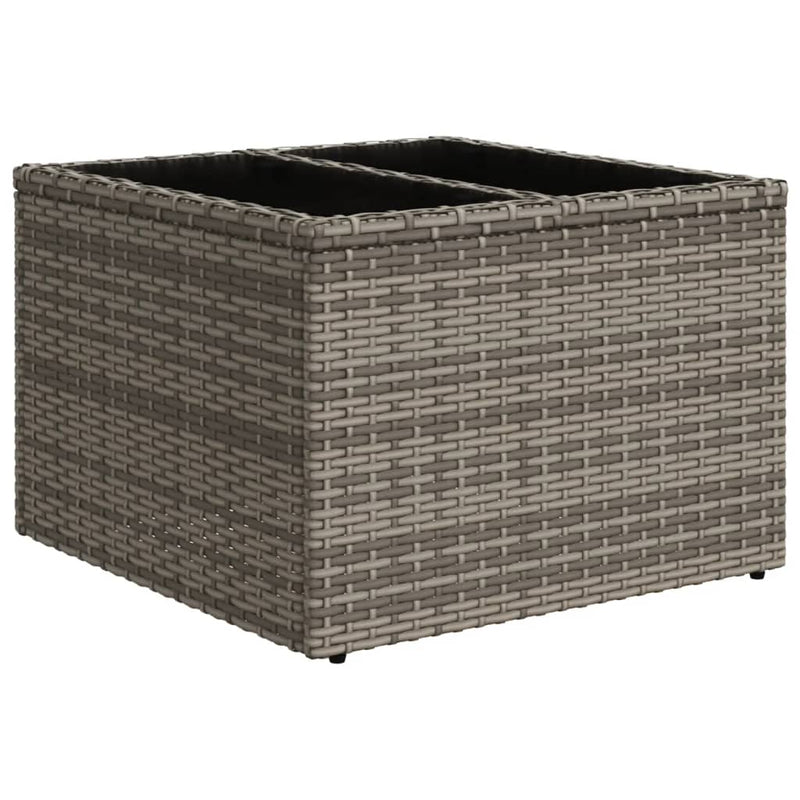 vidaXL 10 Piece Garden Sofa Set with Cushions Grey Poly Rattan