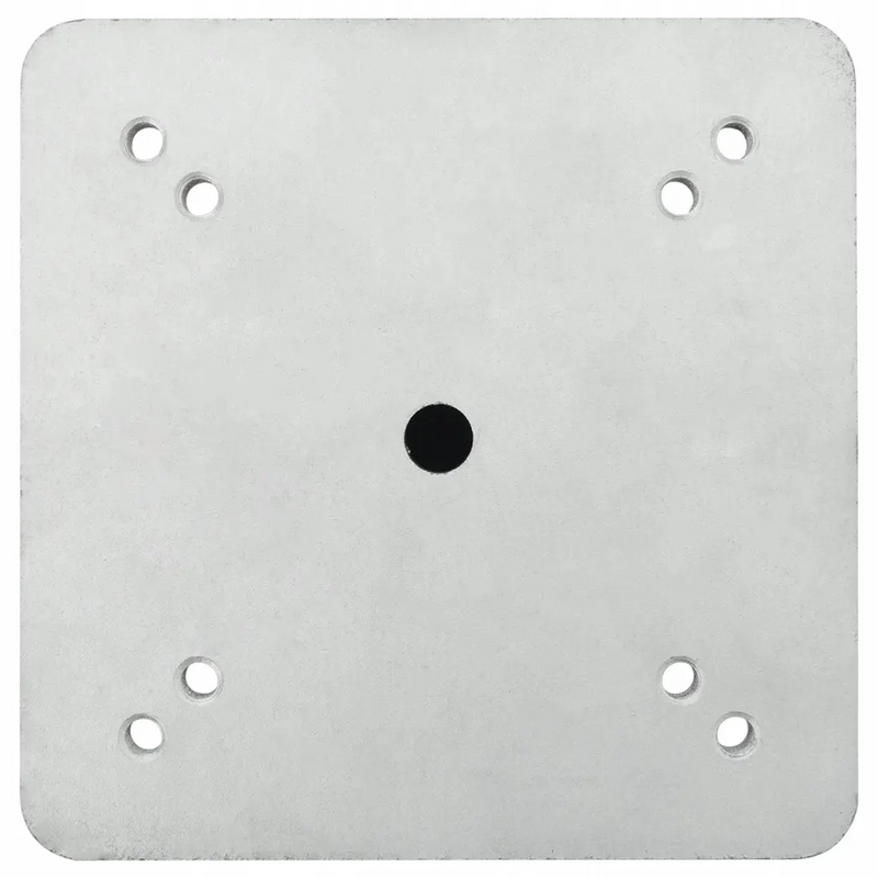 In-Ground Parasol Base Silver 16x16x39.5 cm Steel