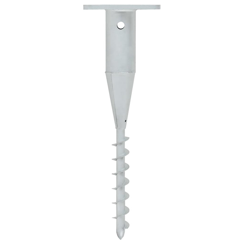 vidaXL In-Ground Parasol Base with Rod 16x16x52 cm Steel