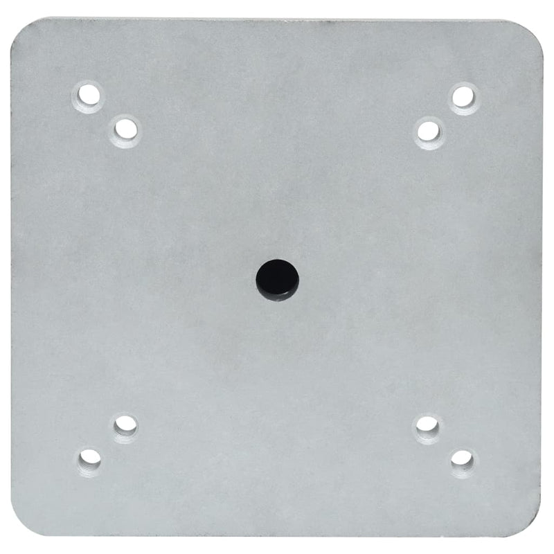 vidaXL In-Ground Parasol Base with Rod 16x16x52 cm Steel