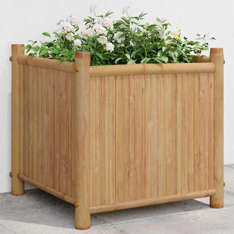 vidaXL Planter 40x40x40 cm Bamboo