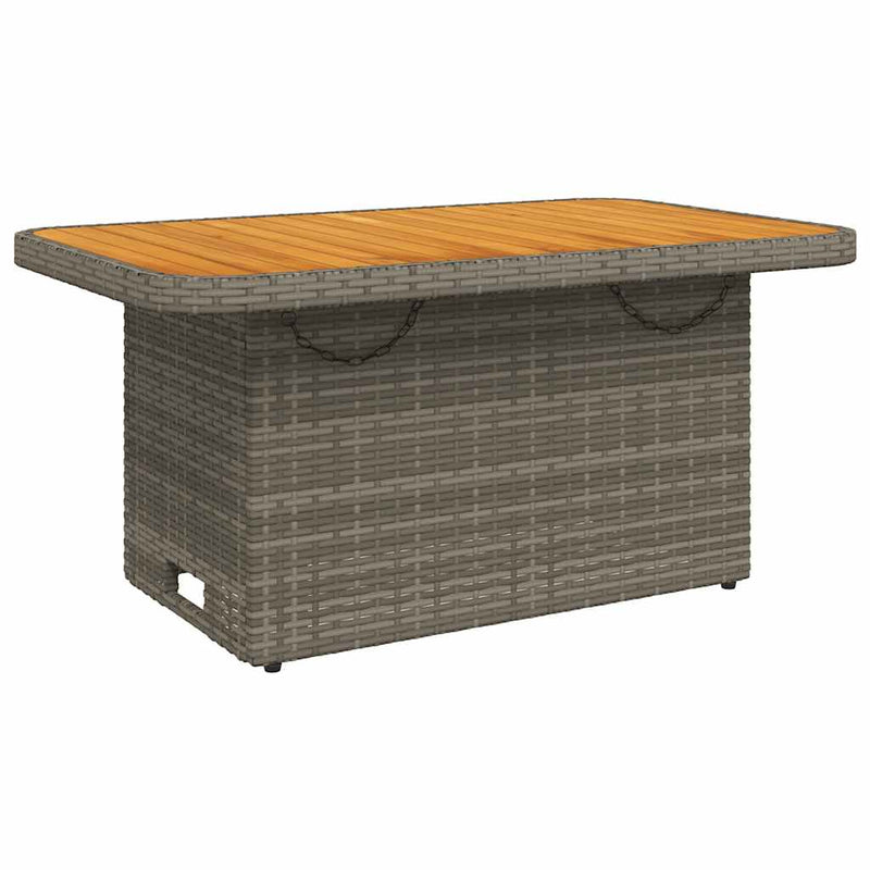 vidaXL 3 Piece Garden Lounge Set with Cushions Grey Poly Rattan