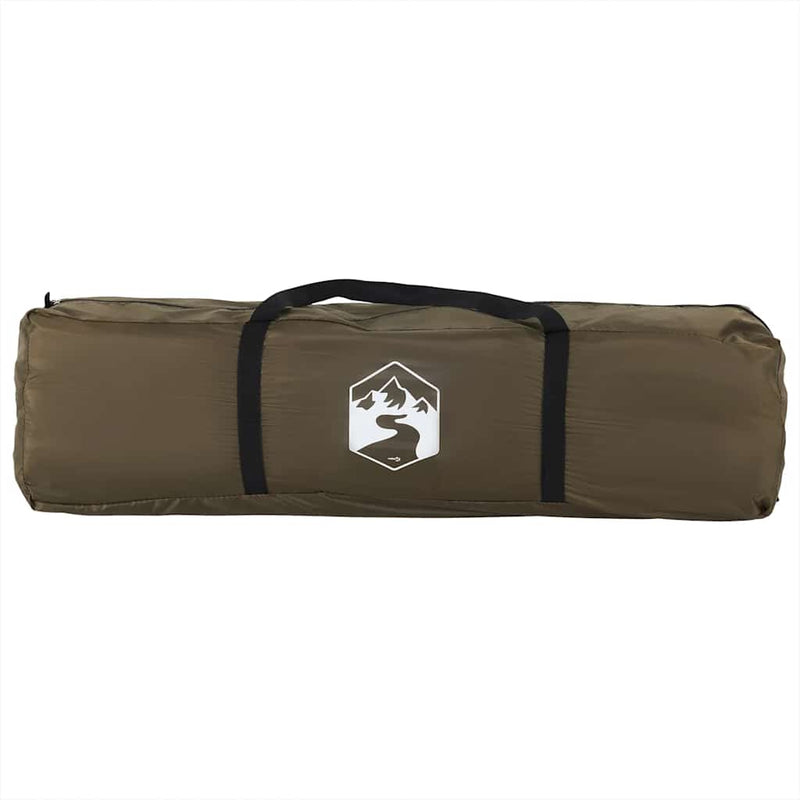 vidaXL Fishing Tent 4-Person Olive Green Waterproof