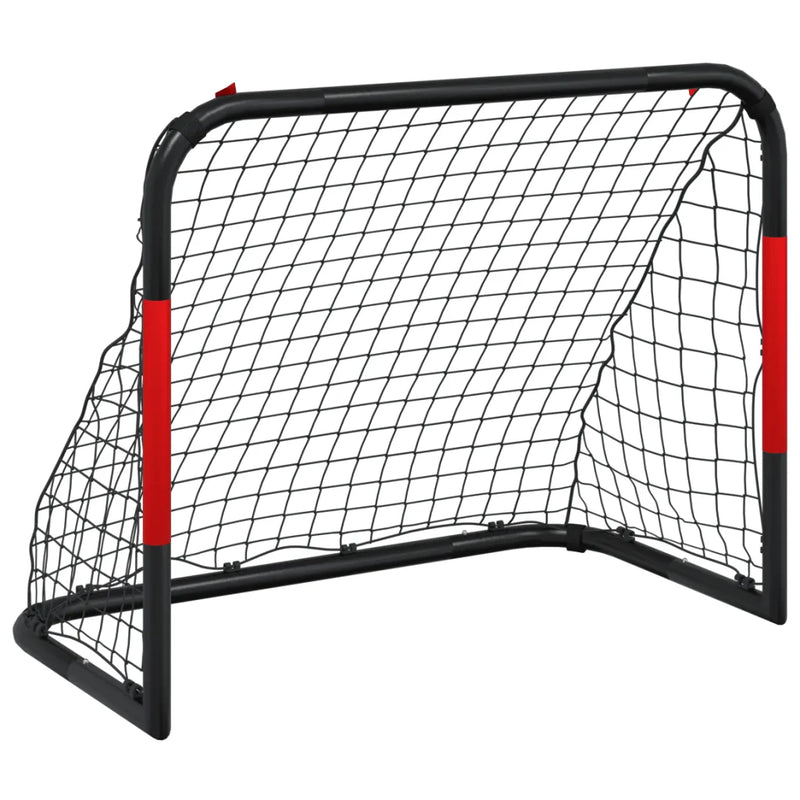 Soccer Goal with Net Red and Black 90x48x71 cm Steel