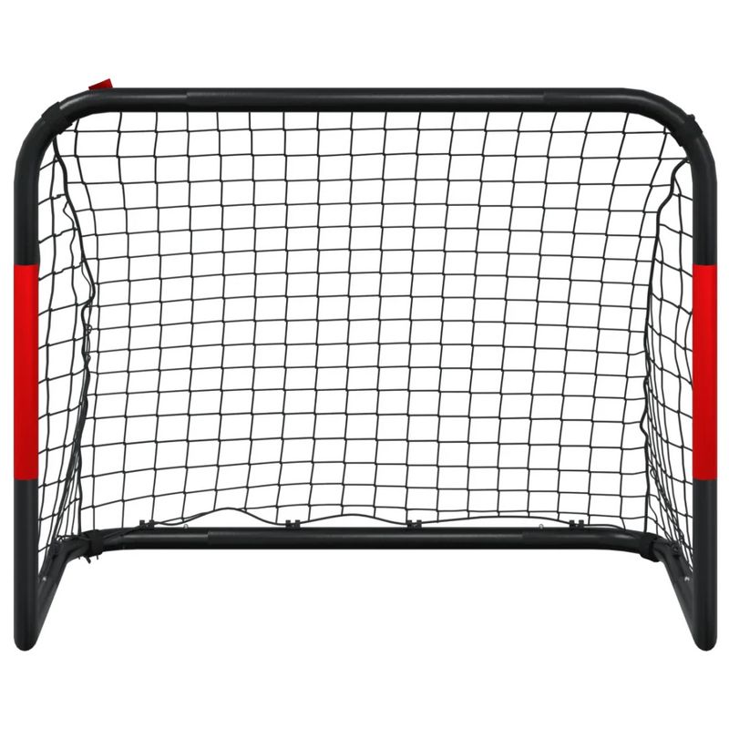 Soccer Goal with Net Red and Black 90x48x71 cm Steel