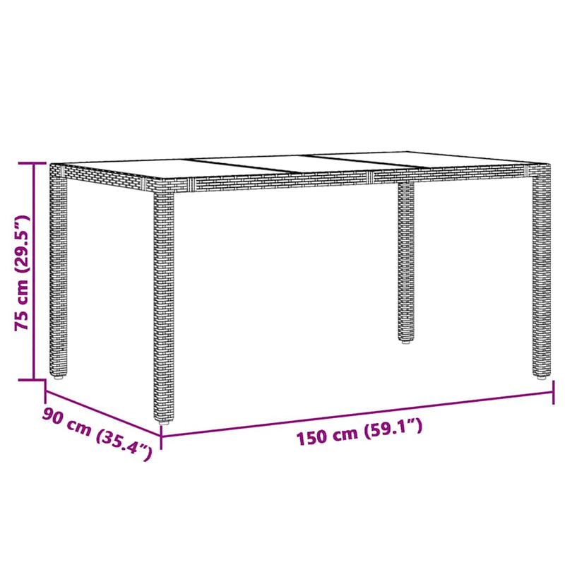 vidaXL 5 Piece Garden Bistro Set with Cushions Grey Poly Rattan