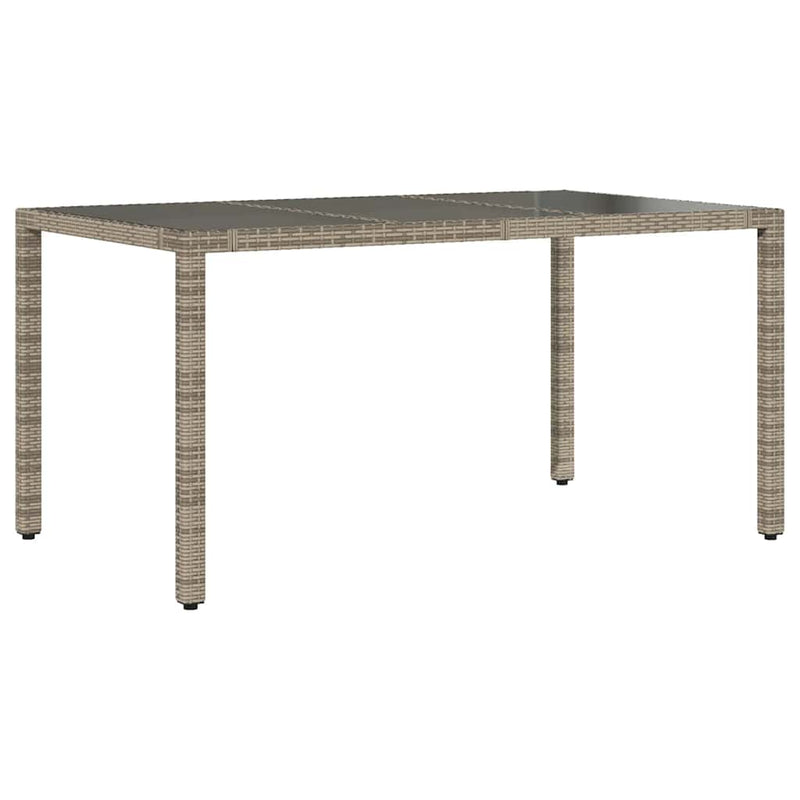 vidaXL 5 Piece Garden Bistro Set with Cushions Grey Poly Rattan