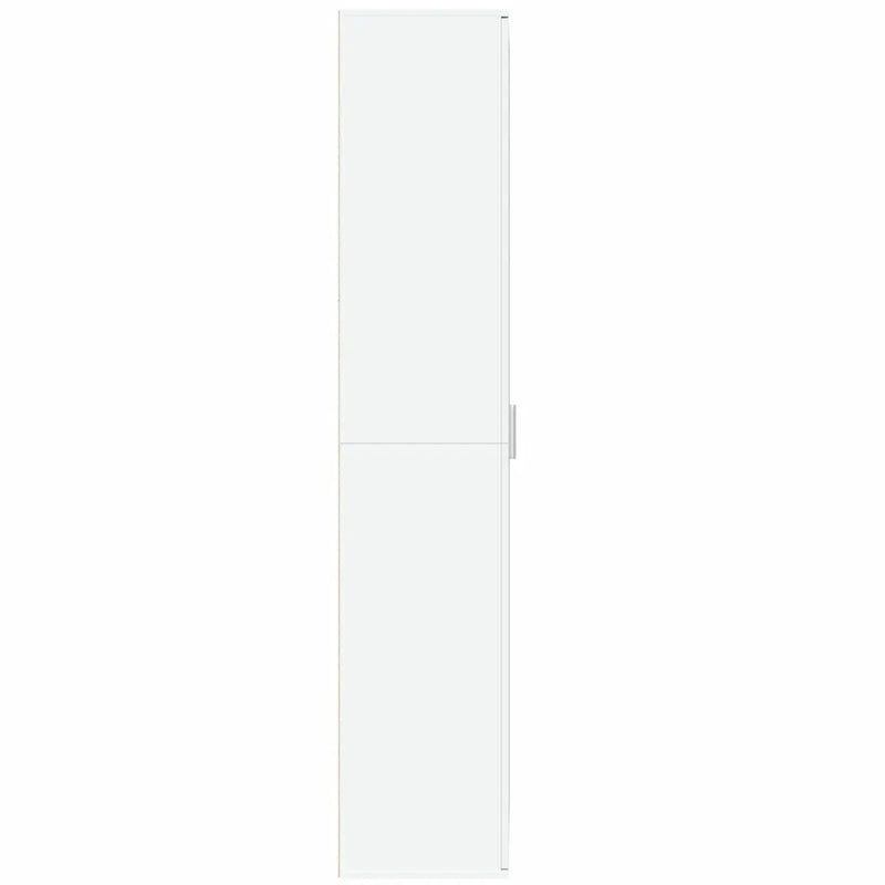 Highboard White 80x35x180 cm Engineered Wood
