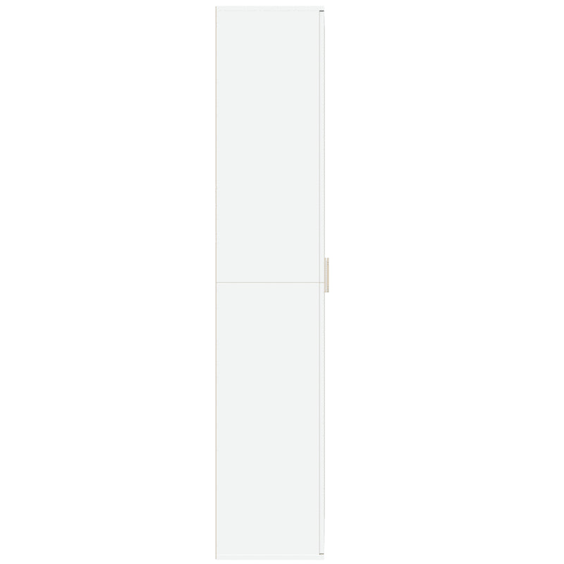 Highboard White 70x35x180 cm Engineered Wood