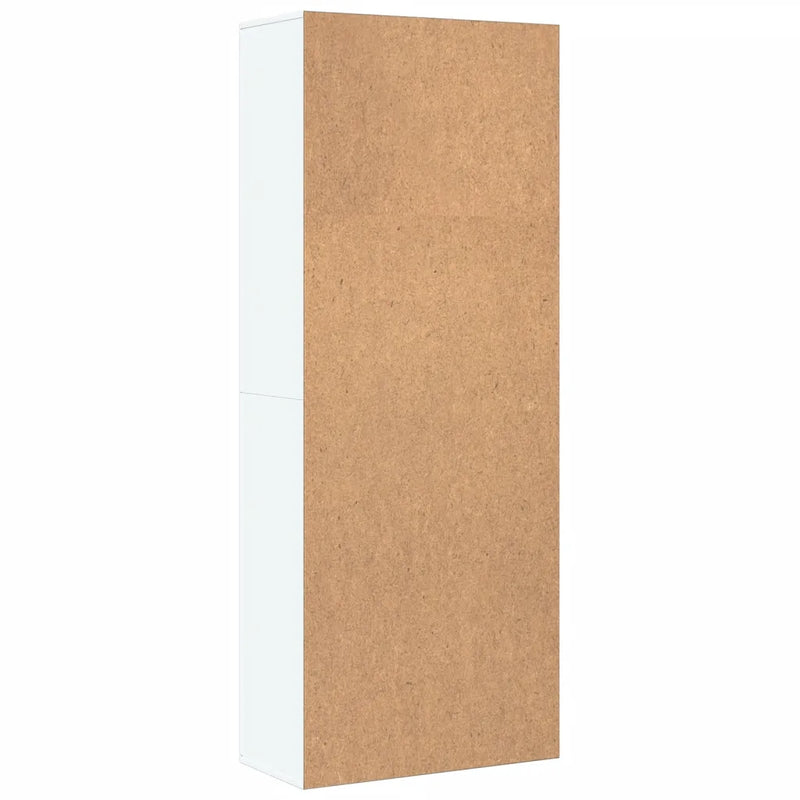 Highboard White 70x35x180 cm Engineered Wood