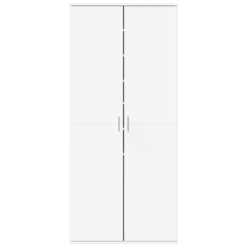 Shoe Cabinet White 80x39x178 cm Engineered Wood
