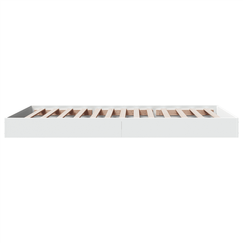 Bed Frame without Mattress White 90x190 cm Engineered Wood