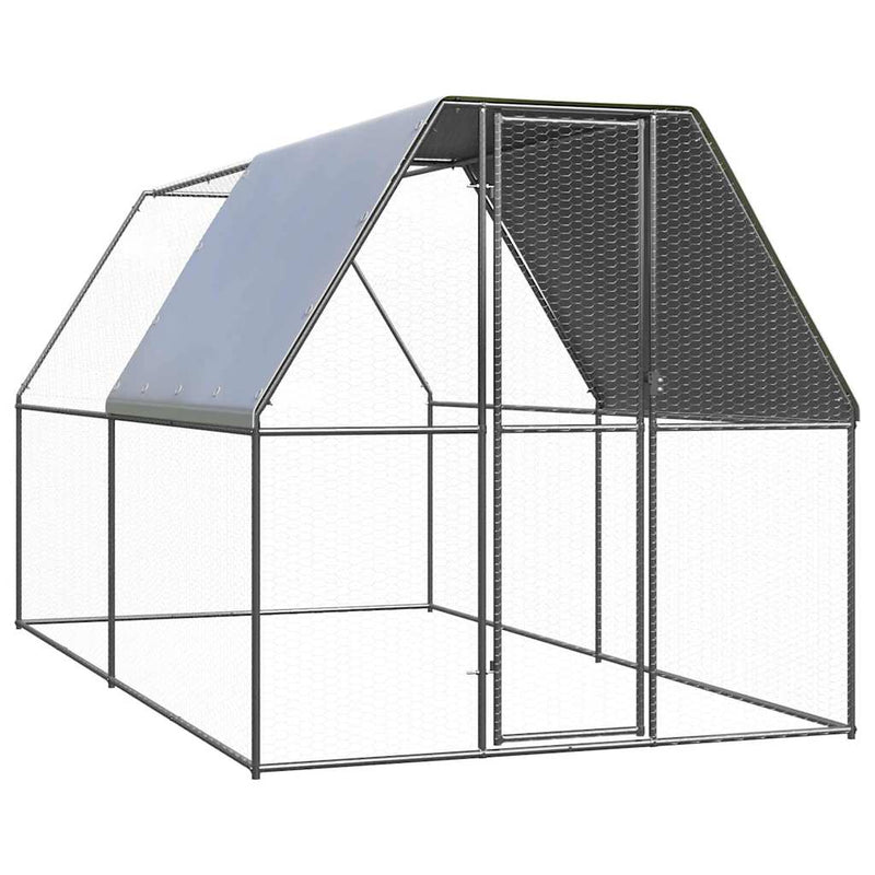 Chicken Cage 2x4x2 m Galvanised Steel