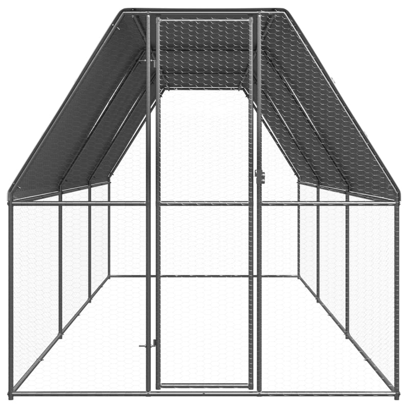 Chicken Cage 2x6x2 m Galvanised Steel