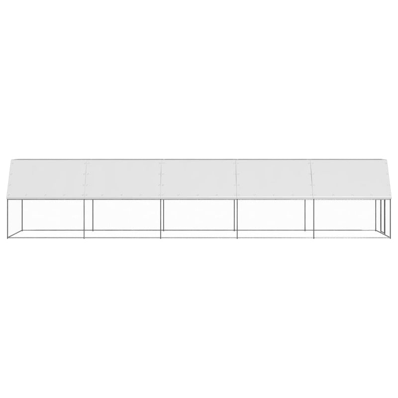 Chicken Cage 2x10x2 m Galvanised Steel