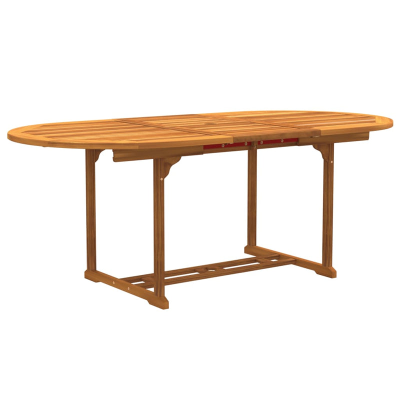 vidaXL 5 Piece Garden Dining Set Solid Wood Acacia and Textilene