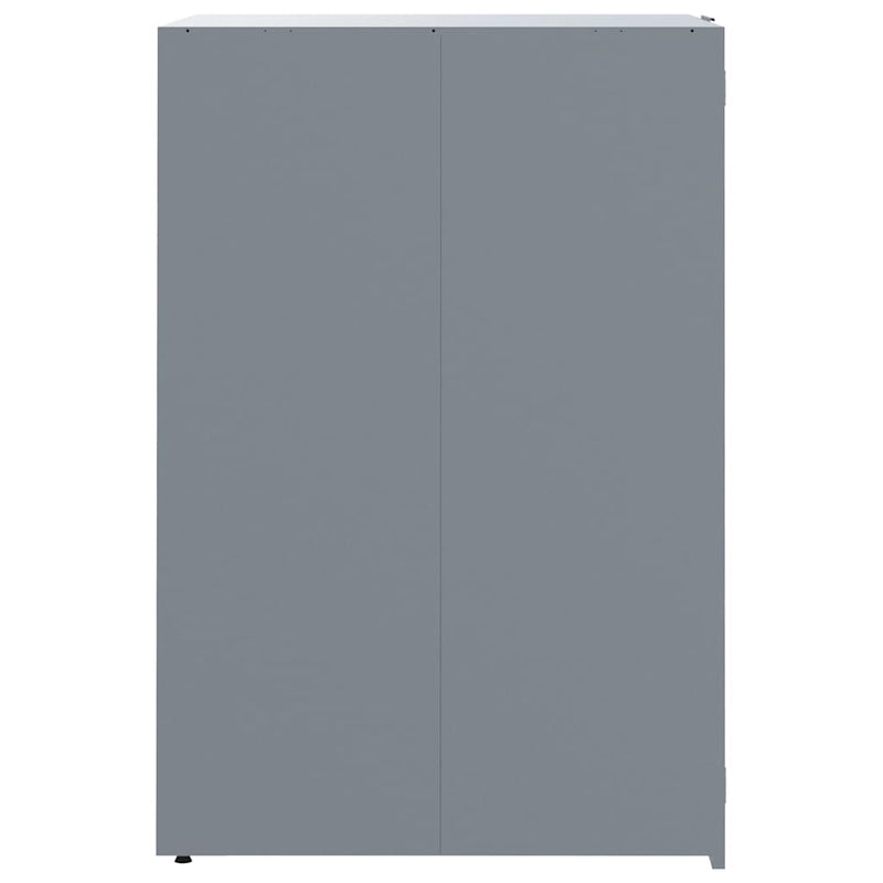 Wheelie Bin Storage for 3 Bins Grey 207x79x117 cm Steel