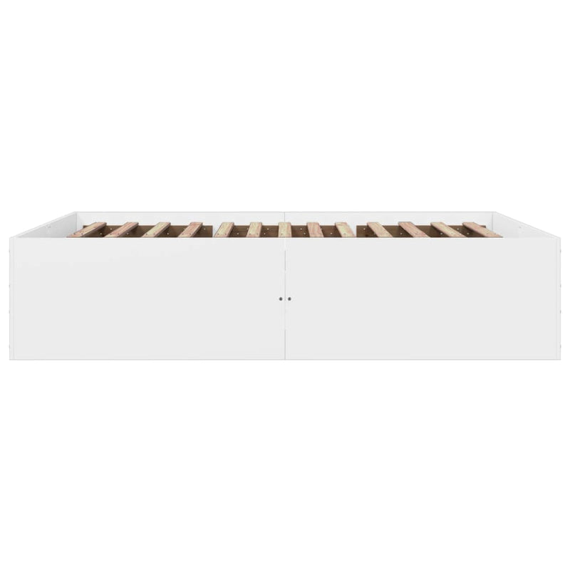 vidaXL Bed Frame without Mattress White 150x200 cm