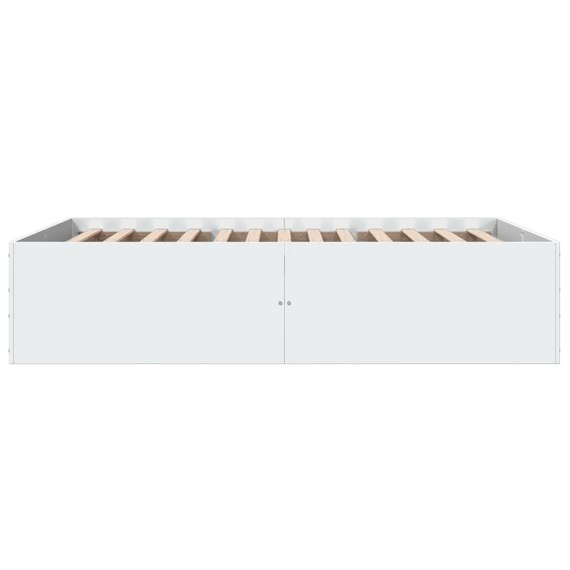 vidaXL Bed Frame without Mattress White 135x190 cm