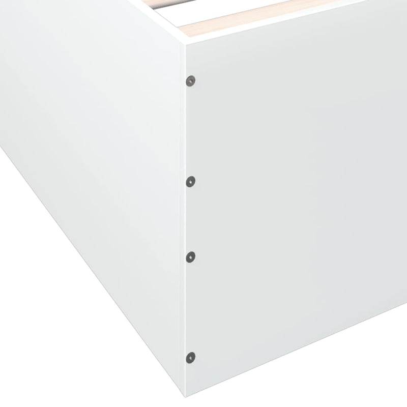 vidaXL Bed Frame without Mattress White 90x190 cm