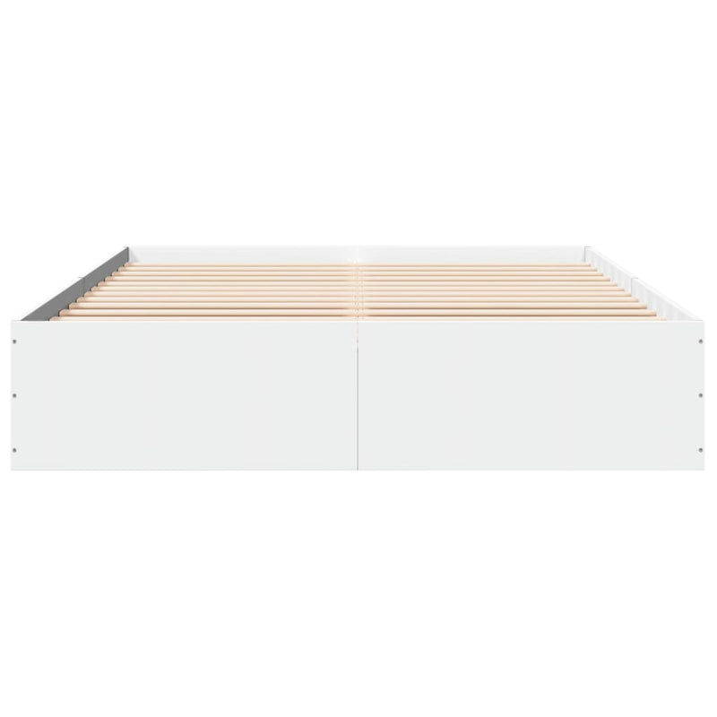 vidaXL Bed Frame without Mattress White 150x200 cm