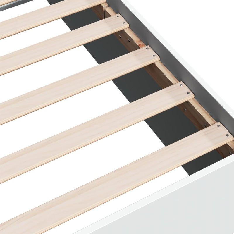 vidaXL Bed Frame without Mattress White 150x200 cm