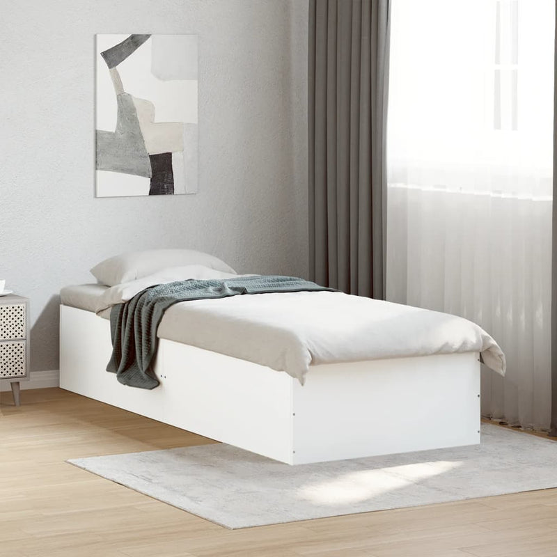 vidaXL Bed Frame without Mattress White 90x190 cm