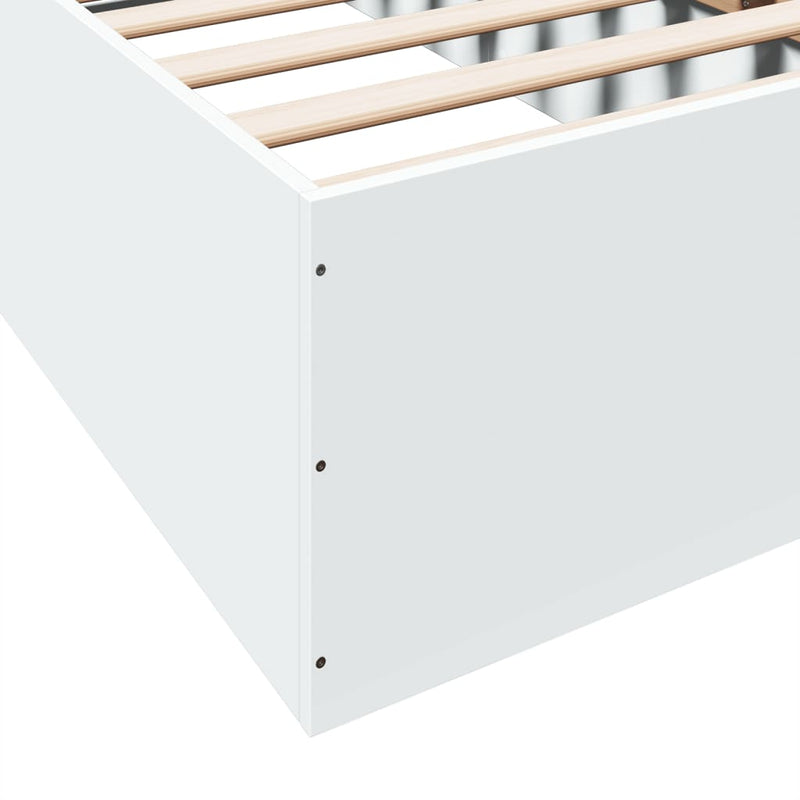 Bed Frame White 90x190 cm Engineered Wood