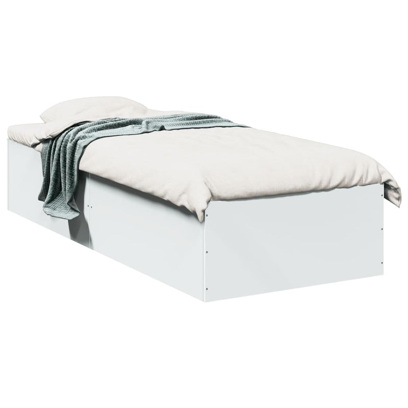 vidaXL Bed Frame without Mattress White 90x190 cm