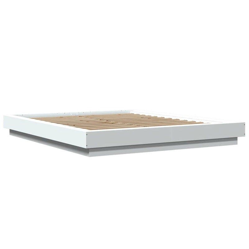 vidaXL Bed Frame without Mattress White 150x200 cm