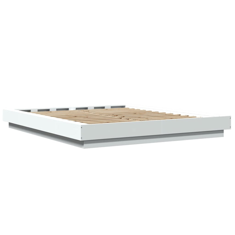 vidaXL Bed Frame without Mattress White 150x200 cm
