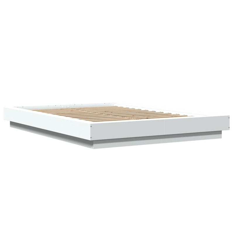 vidaXL Bed Frame without Mattress White 135x190 cm