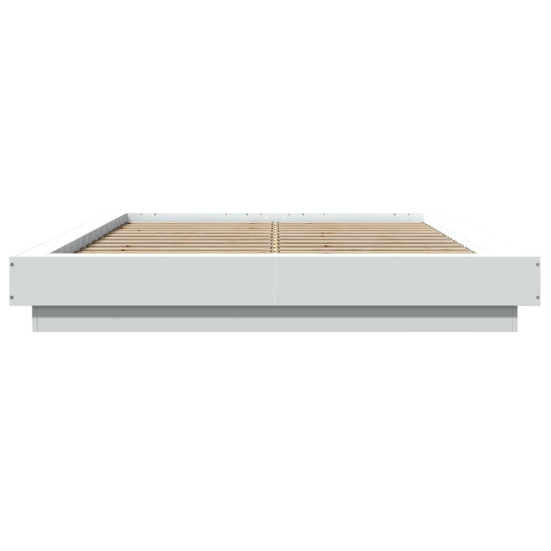 vidaXL Bed Frame without Mattress White 135x190 cm