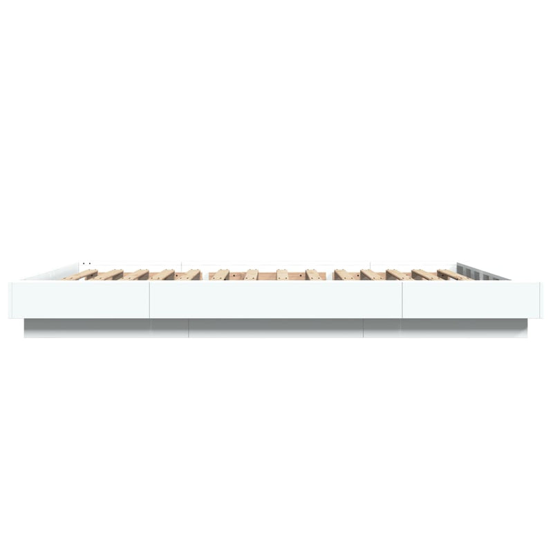 vidaXL Bed Frame without Mattress White 135x190 cm