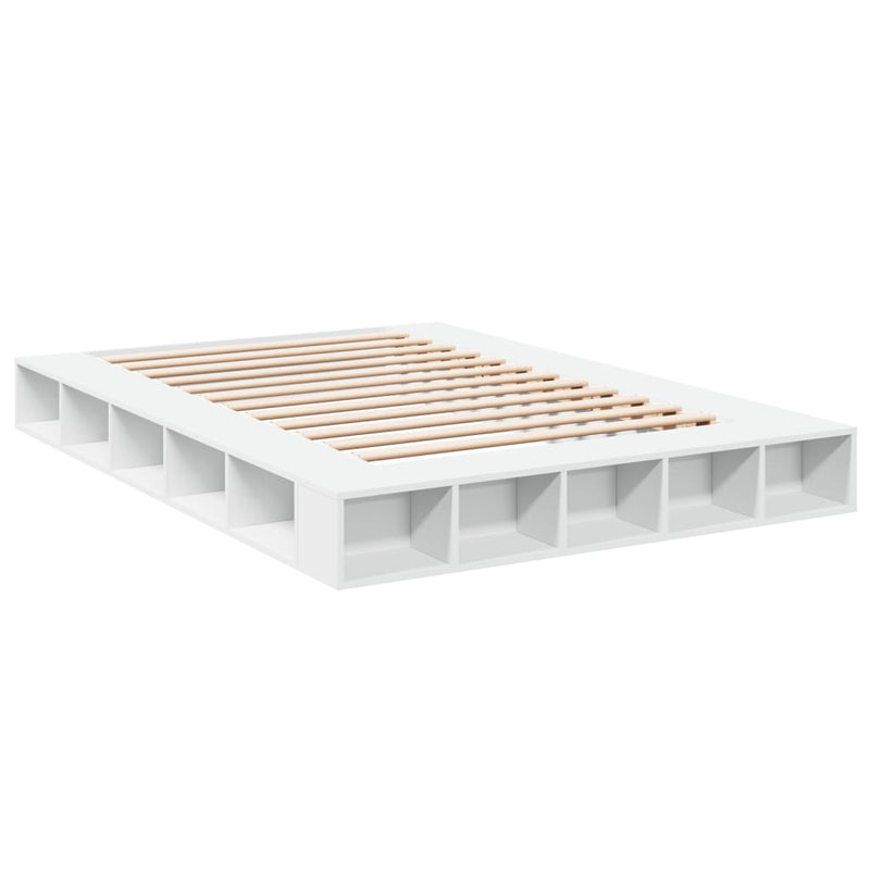 vidaXL Bed Frame without Mattress White 150x200 cm