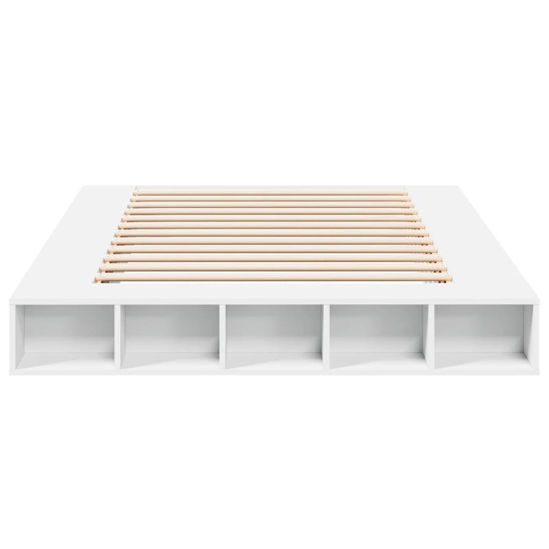 vidaXL Bed Frame without Mattress White 150x200 cm