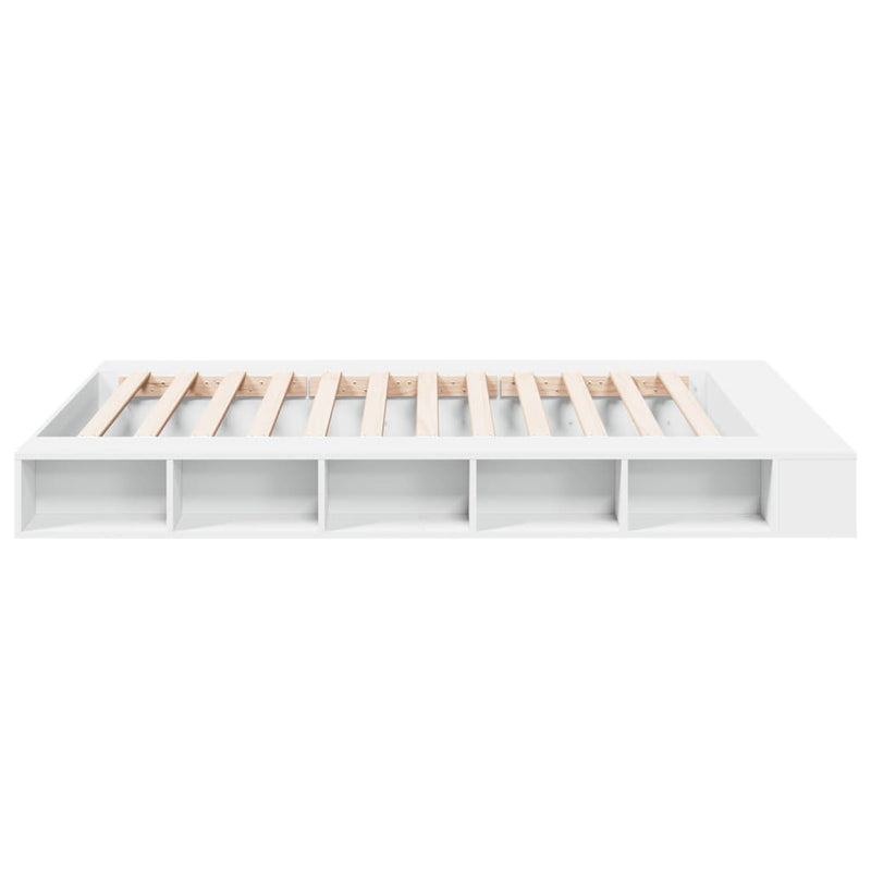 vidaXL Bed Frame without Mattress White 150x200 cm