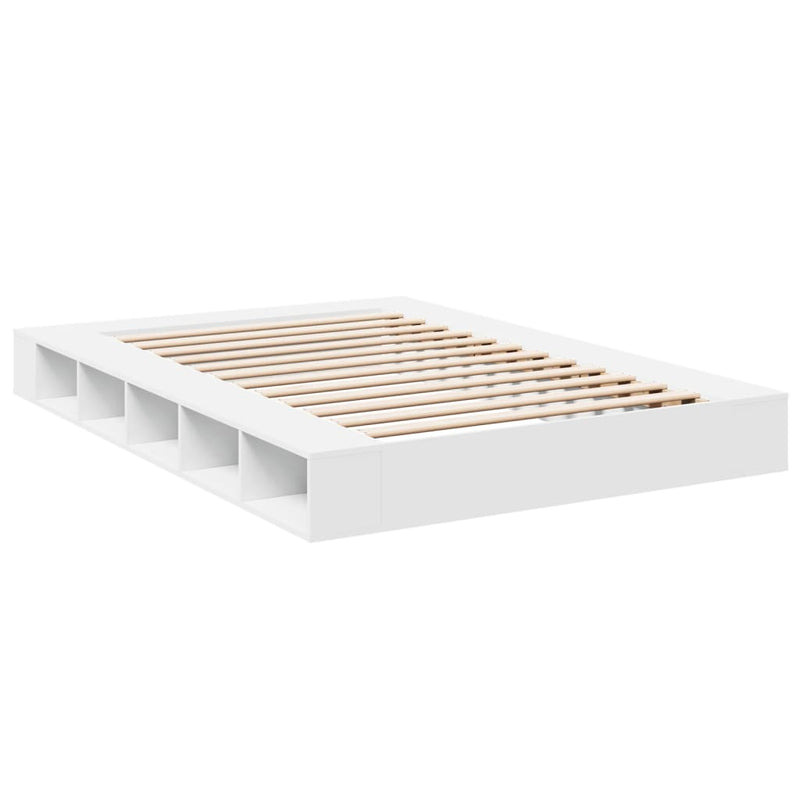 vidaXL Bed Frame without Mattress White 150x200 cm