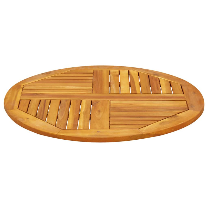 vidaXL Table Top Ø80x2.2 cm Round Solid Wood Acacia