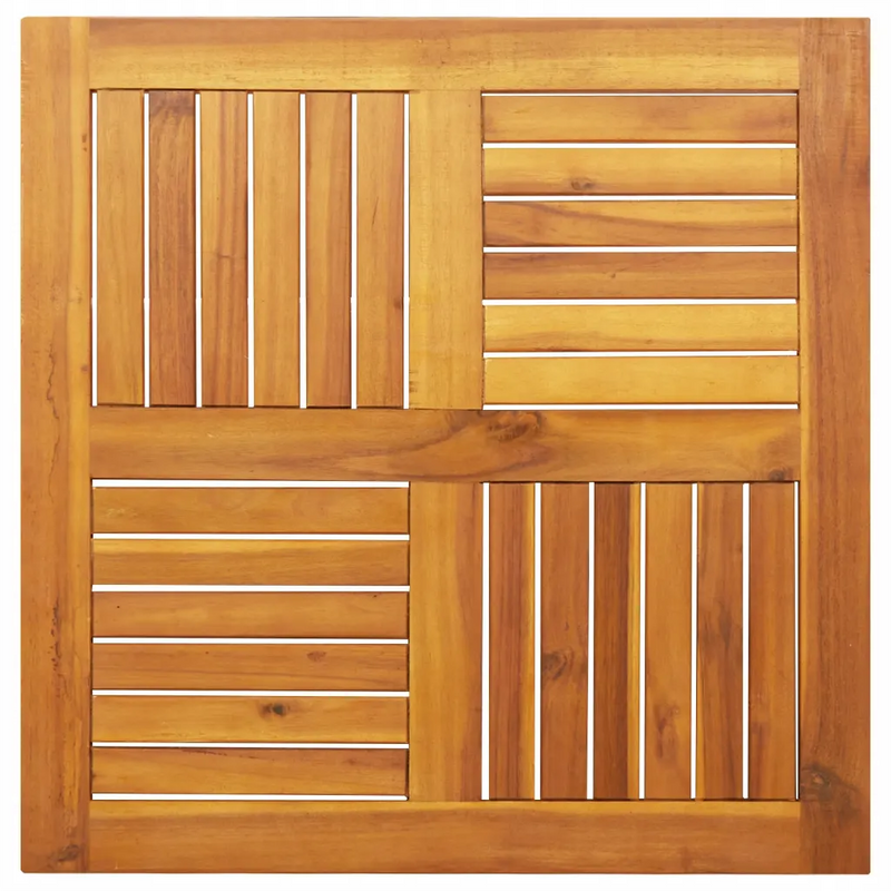 Table Top 70x70x2 cm Square Solid Wood Acacia