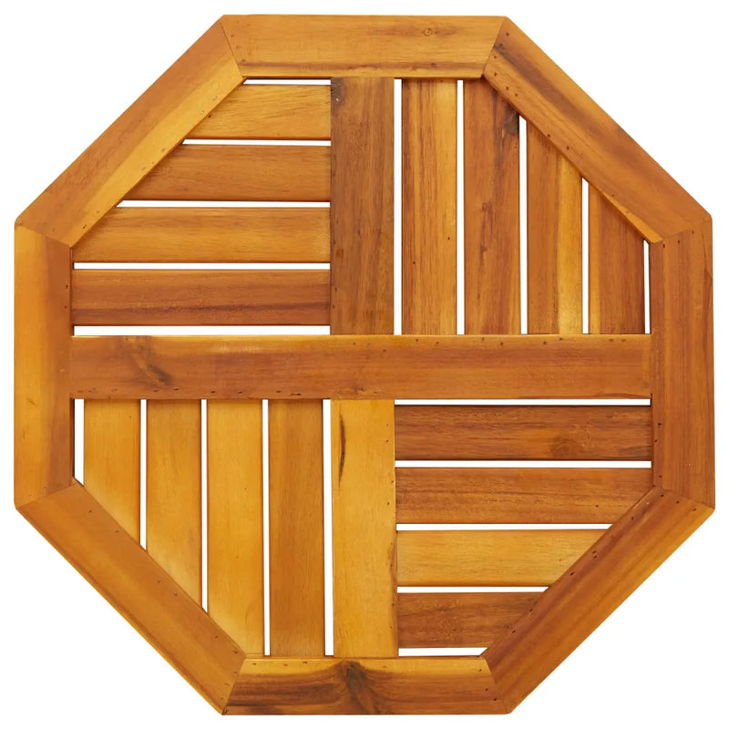 Table Top 50x50x2 cm Octagonal Solid Wood Acacia