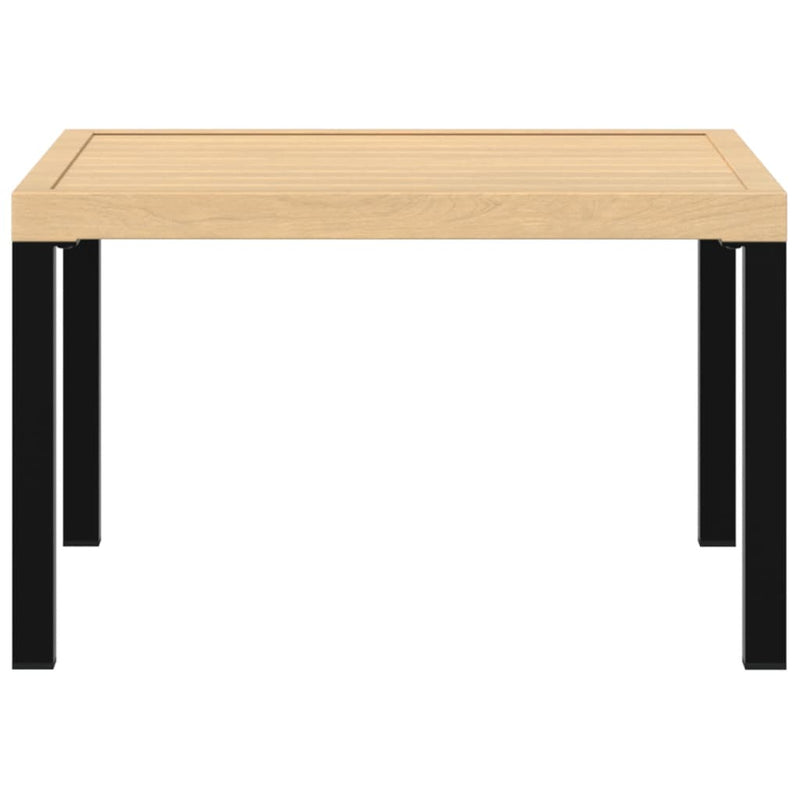 vidaXL Garden Coffee Table Black 65x65x40 cm Aluminium