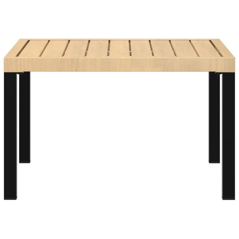 vidaXL Garden Coffee Table Black 65x65x40 cm Aluminium