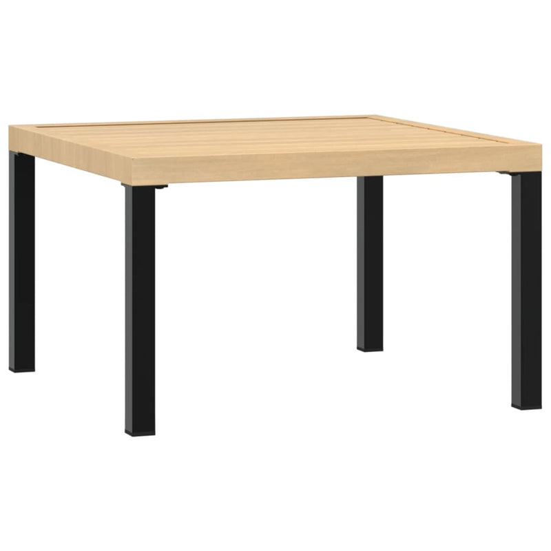 vidaXL Garden Coffee Table Black 65x65x40 cm Aluminium