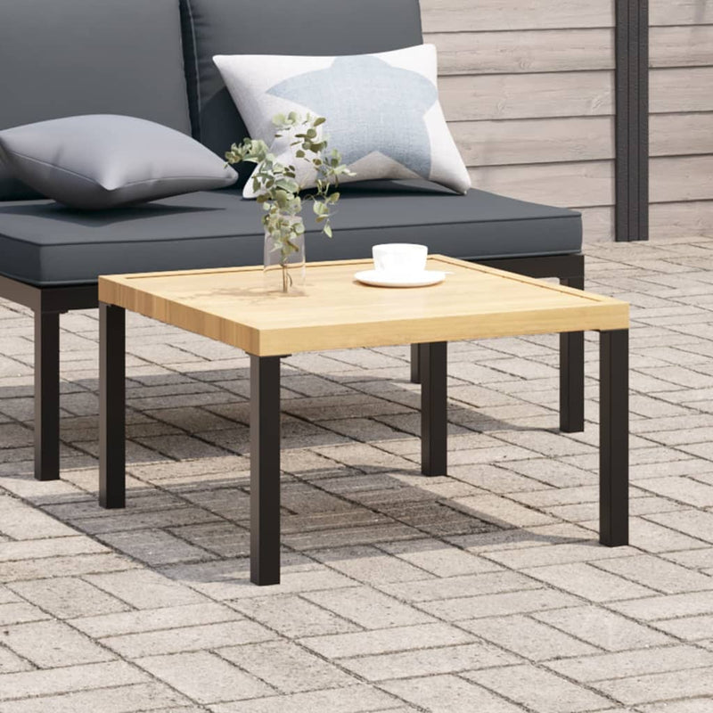 vidaXL Garden Coffee Table Black 65x65x40 cm Aluminium