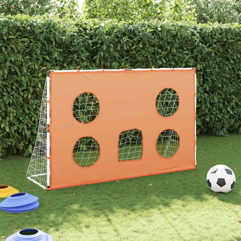 vidaXL Kids' Football Goal with Targeting Mat and Ball 182x62x118 cm