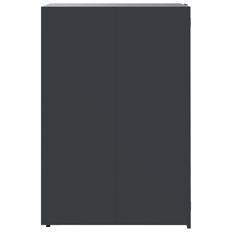 vidaXL Wheelie Bin Storage for Single Bin Anthracite 69x79x117 cm Steel